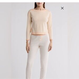 NWT Free People Chill Evening Knit Pajama Top Size M